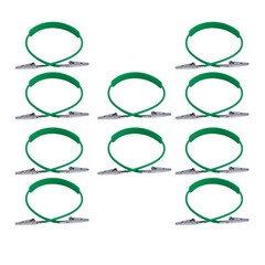 10x Dental Bib Clip Flexible Silicone Chain Patient Napkin Holder Autoclavable