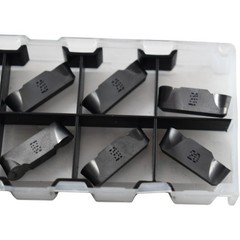NEW Pack of 7 Iscar HFPR-5025 IC20 Carbide Grooving Inserts Uncoated