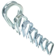Wire Rope Thimbles – Zinc Plated – Multiple Sizes Available – Standard Duty