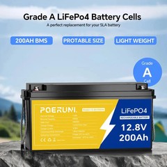 50Ah 12V LiFePO4 Lithium Battery Deep Cycle BMS 50Ah for RV Marine Solar System