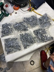 Hex 1/4”x2” Rubber Washer Head Pole Gripper Roofing Screws Galvanized Coated #10