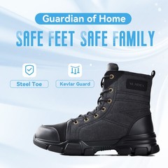 Steel Toe Boots for Men Women Indestructible Work Boot Safety Construction Shoes