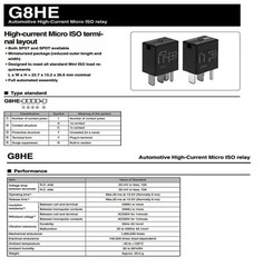 Lots of For OMRON G8HE-1C7T-R1-DC12 High Current Automobile Relays DC12V 5-Pins
