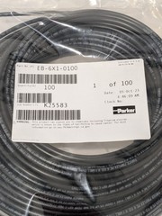 Parker Black Polyethylene Tube: 100' Long, 4mm I.D. EB-6X1-0100-DUP