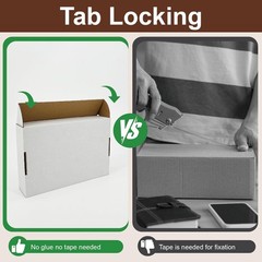 50 Pack 9x6x2 White Corrugated Cardboard Mailer Boxes for Shipping & Packaging