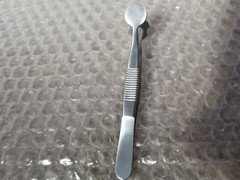 SS Meibomian Gland C Collins expresser Forceps Remove Meibum From Lids Dry Eyes