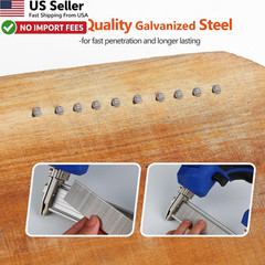 18 Gauge Galvanized Brad Nails Assorted 3/4″ 1-1/4″ 2″ 1100 Pack FROM USA