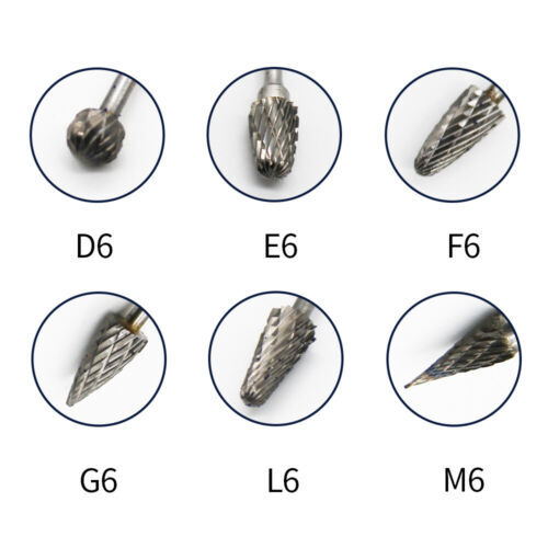 Dental Tungsten Burs Drill Polisher Plaster Alloy Acrylic Carbide Steel 10pc