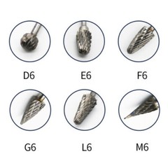 Dental Tungsten Burs Drill Polisher Plaster Alloy Acrylic Carbide Steel 10pc