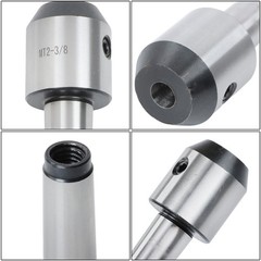 3/8″ End Mill Holder MT2 Morse Taper Adapter with 3/8-16 Drawbar Thread