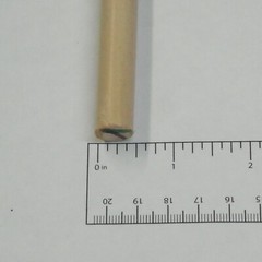 PTFE Rod, Natural/Off White 1/2″ (.500″) Diameter X 1′ Length, 10% Ekonol® Fill