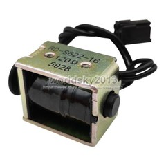 1x DC12V Push Pull Type Linear Electromagnet Solenoid Magnet DC Magnetic Plug