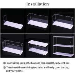 Clear Acrylic Display Case for Mini Funko Pop Figures with Light, 2 Layer Sto…