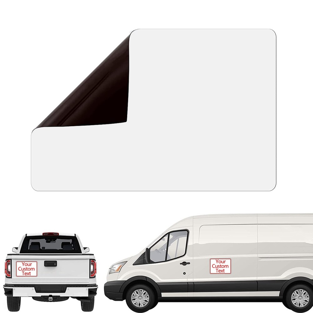 11.5″ x 17.5″ Magnetic Sheet Roll Blank White Vehicle Sign Printable Car Magnet