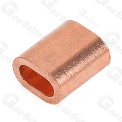 Copper / Stainless Steel Ferrules Crimping Sleeve Wire Rope Cable For Steel Wire