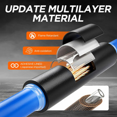 500PCS 4:1 Heat Shrink Tubing Kit with Adhesive Liner, Marine Grade Dual Wall, W
