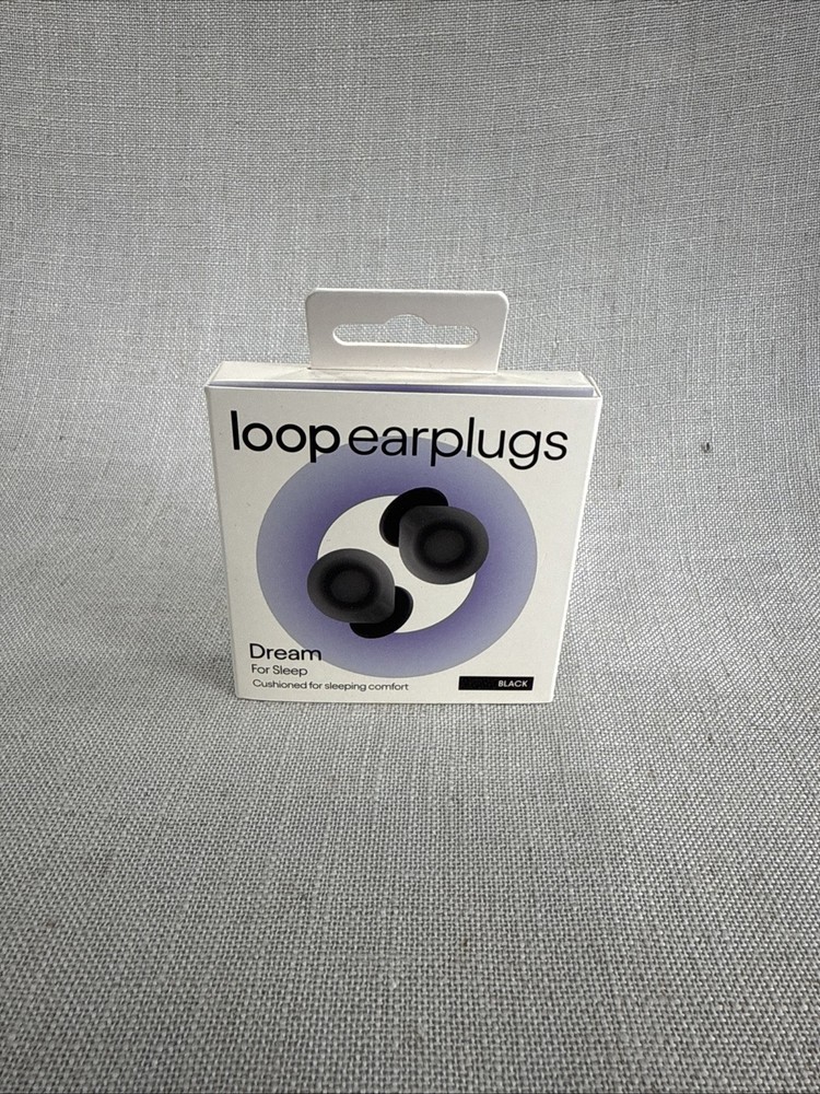 Loop Dream Earplugs for Sleep – (Black) Noise Reduction- Silicone & Foam- Nib