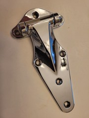 NOS Kason 1070 Chrome Reversible Hinges Set Of 7