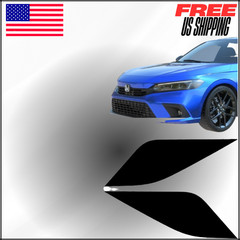 Amber Delete Headlight Tint Blackout Vinyl DIY For 2022-2025 Honda Civic