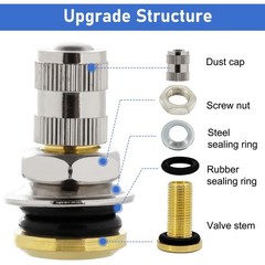 Gas Can Vent Caps | 6 Pack Fuel Gas Tank Vent Caps | Metal Gas Can Replacement V