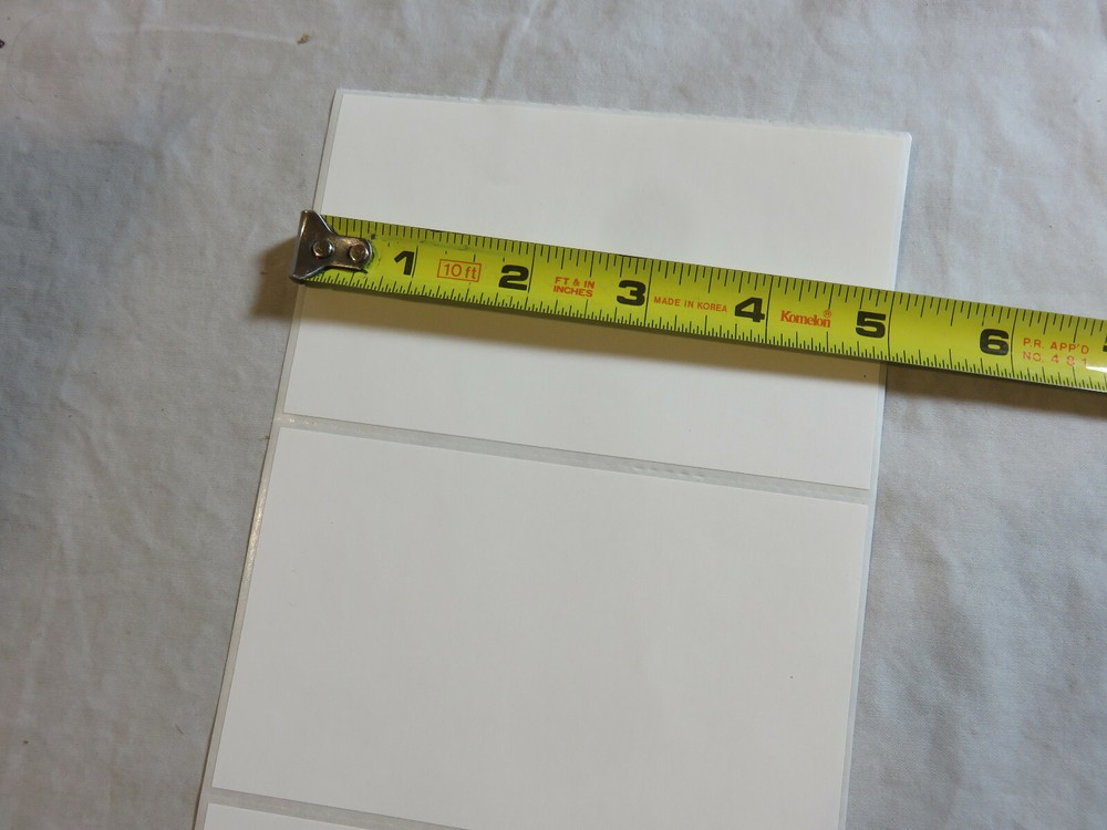 200 -3″ x 5″ Self Adhesive Blank White Stickers Labels