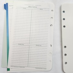 1 Undated Month Generic Calendar Franklin Covey Compact Size Pages Refill Paper