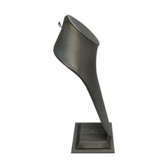 15″H Slate Gray Leatherette Necklace Stand Display Fixture Retail Store Showcase