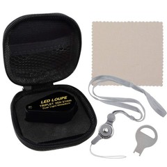 20x Magnifier Jewelry Loupe LED UV 21mm Triplet Lens Magnification Power