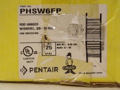 CADDY PHSW6FP Electrogalvanized Steel Swivel 3/8″ Rod Clamp (Box of 25)