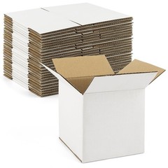 Golden State Art, 28 Pack 5x5x5 Shipping Boxes for Coffee Mugs, 5x5x5, White