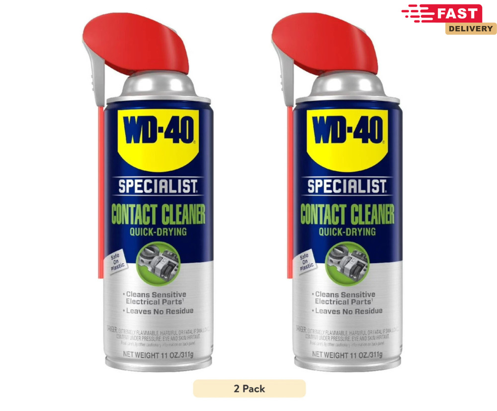 WD-40 Specialist Electrical Contact Cleaner, 11 oz – Pack of 2 ( Free Shipping )