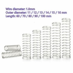 Compression Spring Wire Diameter 1.0mm Pressure Small Spring Various Size Choose