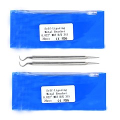 Dental Orthodontic Self-ligating Brackets MBT 022 345 Hooks With tool 20PCS/KIT