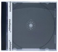 50 Black & Clear STANDARD CD Album Jewel Case 10.4mm Spine Size