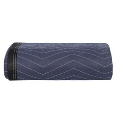 48 Moving Blankets 80″x72″ Protective Shipping Packing Pads Furniture Blue/Black