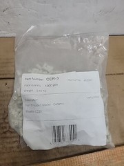 Qty: 1000 Essentra Non-threaded Spacer Ceramic Steatite C220 Natural Color