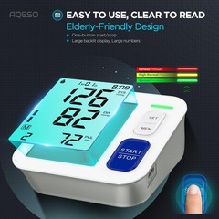 Blood Pressure Machine Upper Arm, Fits from Medium to Large Sizes 9″-17″, Acc…