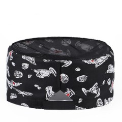 Kitchen Cooking Chef Hat Restaurant Service Flat Top Mesh Breathable Beanie Cap