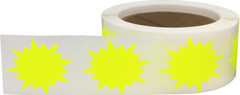 Color Coding Burst Labels Starburst Design | 2″ Inch | 500 Pack | Pick One Color