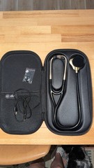 ENGRAVED Eko core 500 digital stethoscope: black & champagne. With Case and Box.