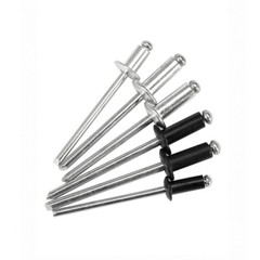 Pop Rivets 2.4/2.8/3/3.2/3.6/4/5/6.4mm Alu Dome Head Blind Zinc White & Black
