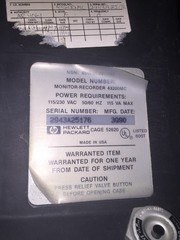 HP Electrocardiograph Monitor Recorder 43200MC In Pressure Case See Description