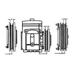 AM470 470 – New 7.00″ Double Groove Clutch Fits York A/C Compressor
