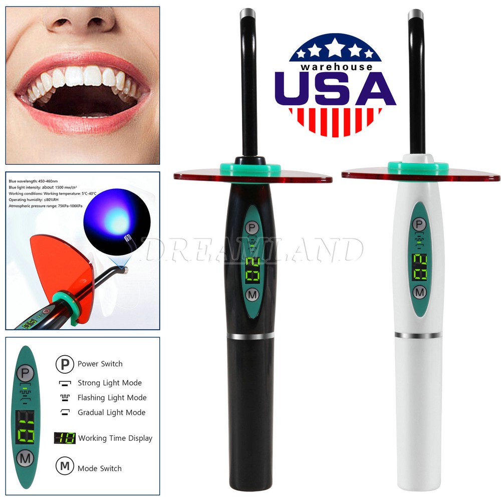 New UV Dental Wireless LED Curing Light Cure Lamp Curing Machine LA