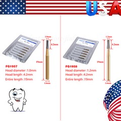 Dental Burs Tapered Fissure Head Carbide Bur FG Metal Cutting High Speed