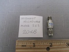 Midwest Microwave Model 263 SMA Attenuator 20dB