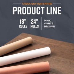 Bryco Goods (Pack of 2) White Kraft 18 Inches x 150 Feet (2-Pack),