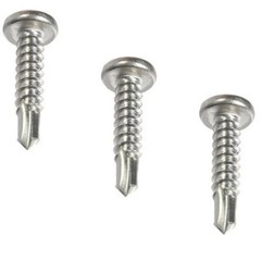 #10 Self Drilling Sheet Metal Screws TEK Tap Pan Head Stainless Steel All Sizes