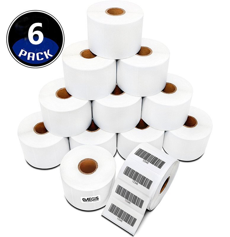 6-60 Rolls 2.25×1.25 Perforated Direct Thermal Shipping Labels Zebra LP282