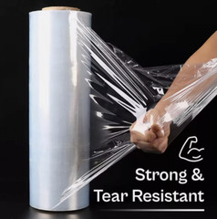 20″ x 5000FT Machine Length Stretch Film Wrap 75 Gauge King Hand Wrap – 2 Rolls